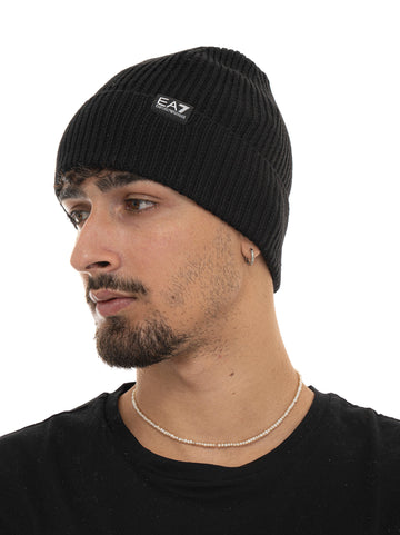 Cappello Nero EA7 Uomo