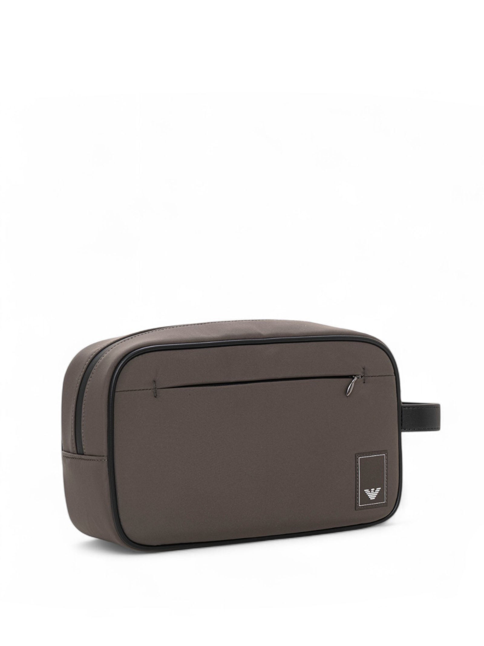 Emporio Armani Men's Travel Essential Clutch Bag in Mud