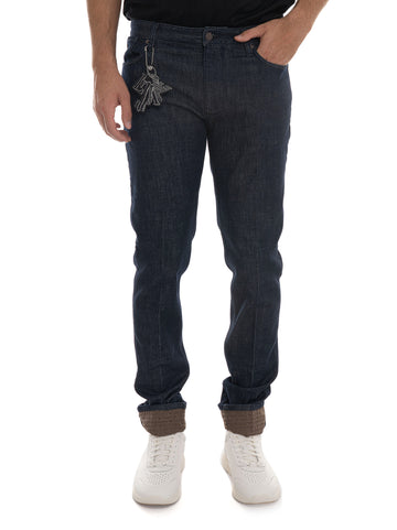 5-pocket dark denim jeans Emporio Armani Man