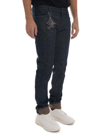 5-pocket dark denim jeans Emporio Armani Man