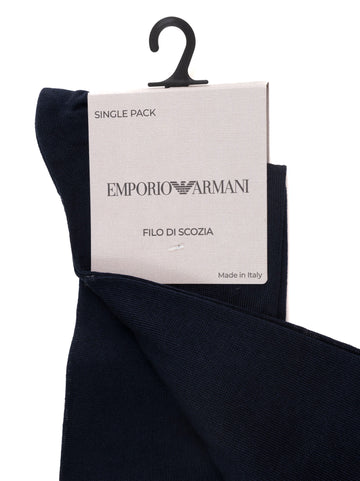 Calzino lungo Blu Emporio Armani Uomo