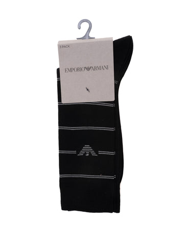 Set 3 Calzini Nero Emporio Armani Uomo