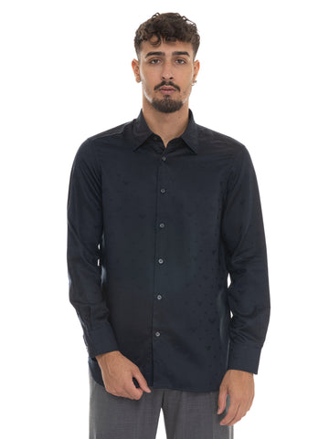 Camicia Blu Emporio Armani Uomo
