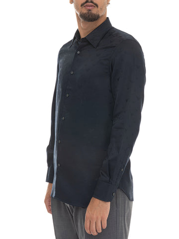 Camicia Blu Emporio Armani Uomo