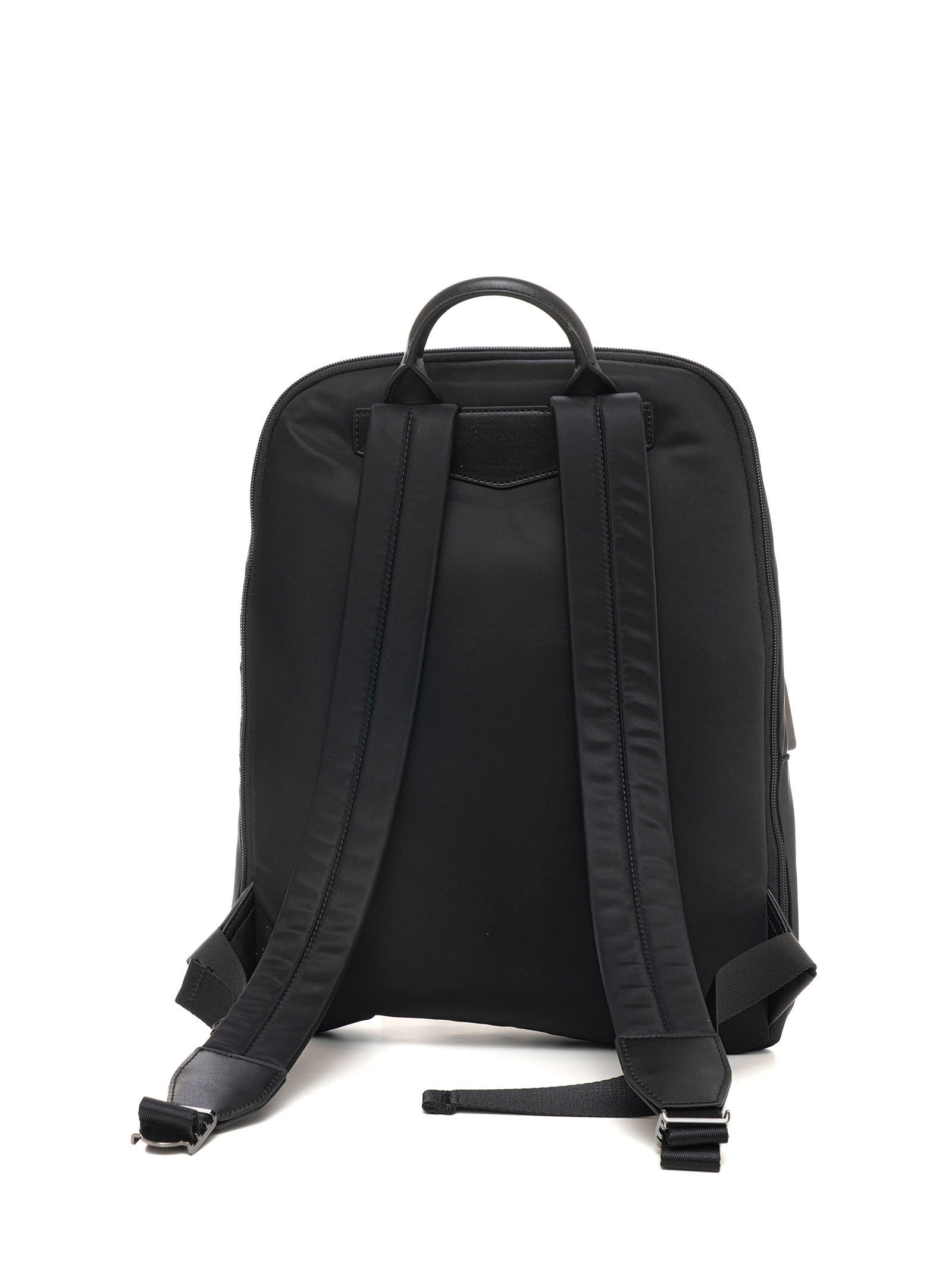 armani black leather backpack Emporio Armani Man Black Backpack