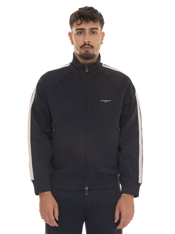 Felpa Blu Emporio Armani Uomo
