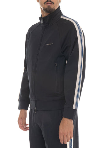 Felpa Blu Emporio Armani Uomo