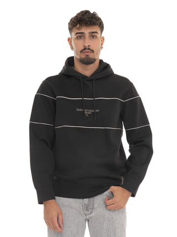 Felpa Nero Emporio Armani Uomo