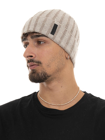 Cappello a costa inglese Beige Emporio Armani Uomo