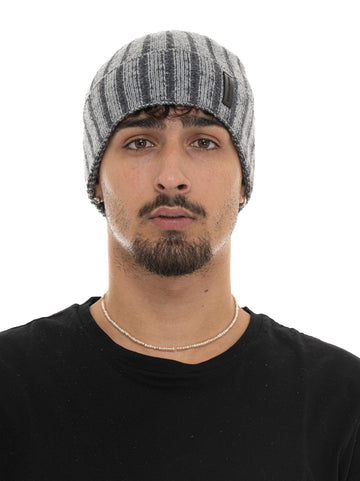 Cappello a costa inglese Grigio Emporio Armani Uomo