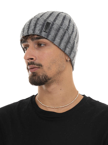 Cappello a costa inglese Grigio Emporio Armani Uomo