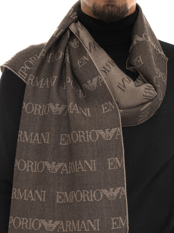 Sciarpe Marrone Emporio Armani Uomo