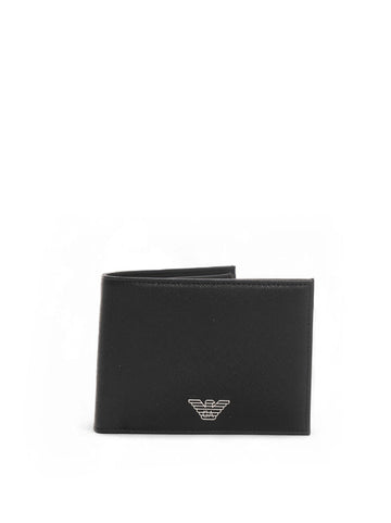 Portafoglio Nero Emporio Armani Uomo