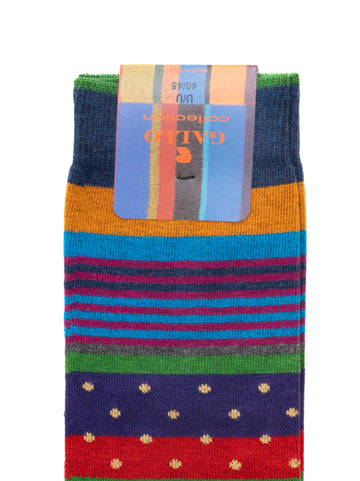 Calzino lungo Azzurro-verde Gallo Uomo