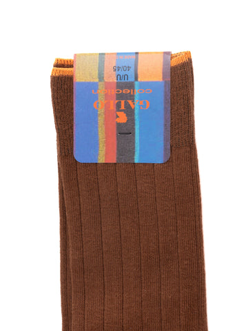 Calzino lungo Marrone Gallo Uomo