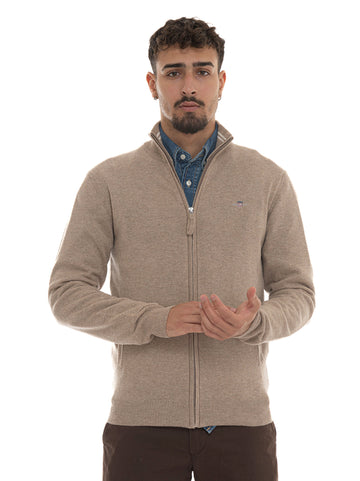 Cardigan Beige Gant Uomo