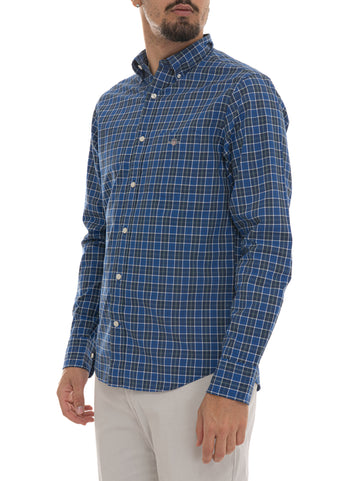 Camicia Blu-verde Gant Uomo