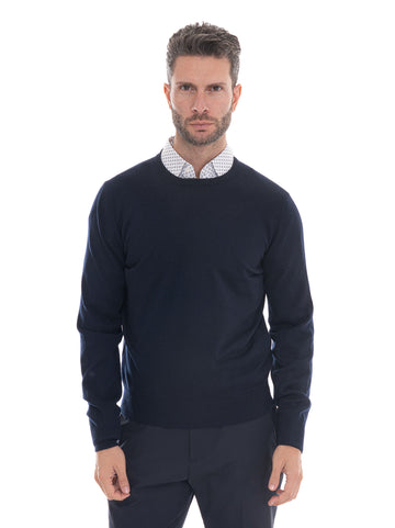 Maglia girocollo Blu Gran Sasso Uomo