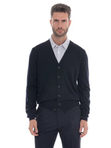 Cardigan Blu Gran Sasso Uomo