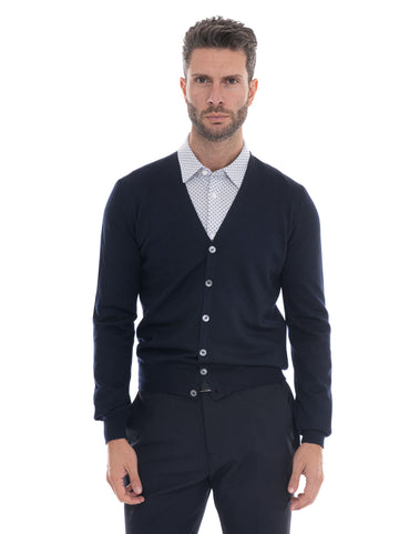 Cardigan Blu Gran Sasso Uomo