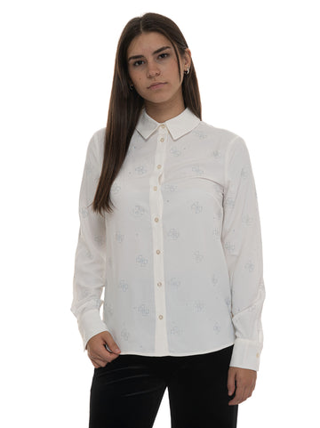 Camicia Bianco Guess Donna