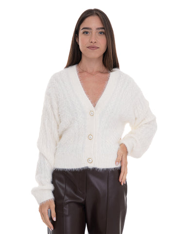 Cardigan Bianco Guess Donna