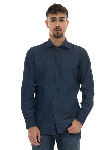 Camicia casual Denim scuro Harmont & Blaine Uomo