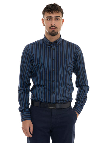 Camicia casual Blu Harmont & Blaine Uomo