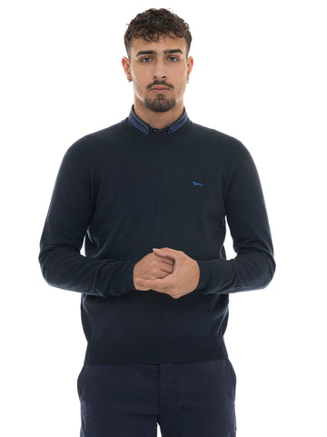 Maglia girocollo Blu Harmont & Blaine Uomo