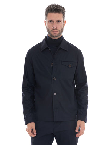 Overshirt Blu Hindustrie Uomo
