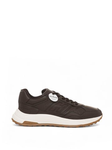 Sneakers in pelle Hyperlight  Marrone Hogan Uomo