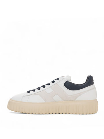 Sneakers alta H stripes Bianco-blu Hogan Uomo