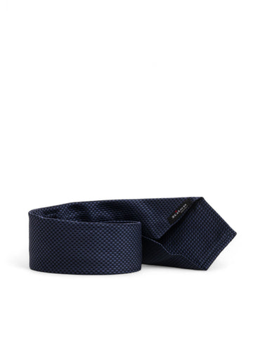 Cravatta in seta Blu Kiton Uomo