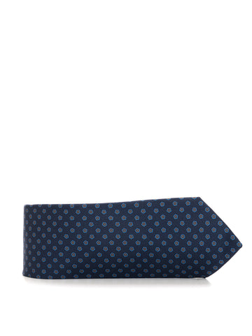 Cravatte Blu-marrone Kiton Uomo