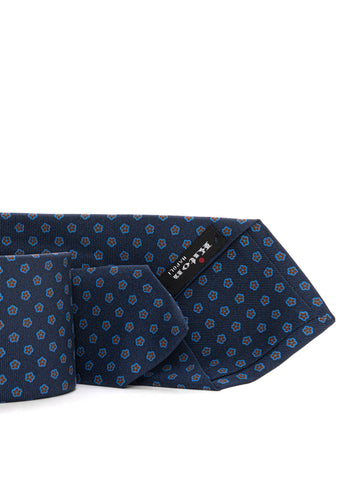 Cravatte Blu-marrone Kiton Uomo