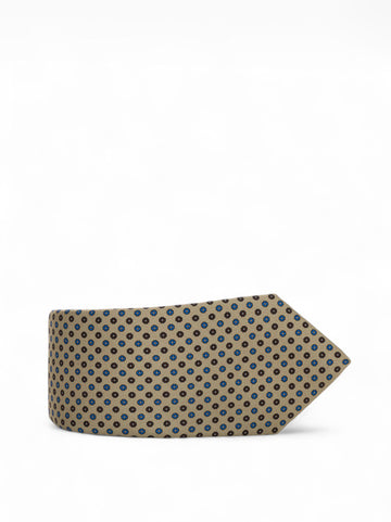 Cravatta in seta Marrone-blu Kiton Uomo