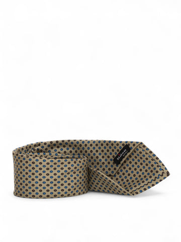 Cravatta in seta Marrone-blu Kiton Uomo