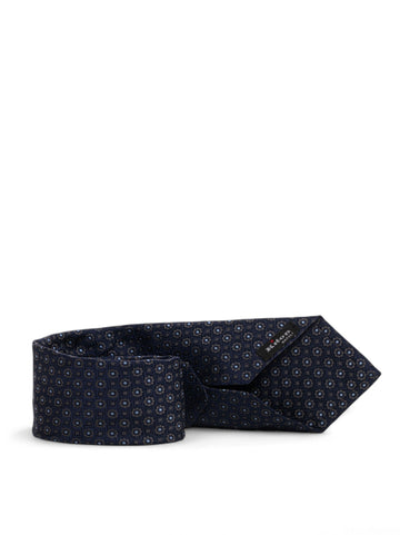 Cravatta in seta Blu-celeste Kiton Uomo