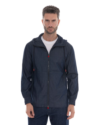 Felpa Denim scuro Kiton Uomo