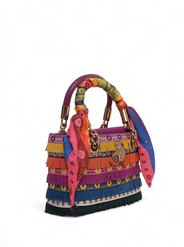Borsa in pelle piccola Kensington Multicolor Kurt Geiger Donna