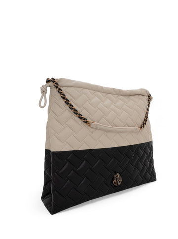 Borsa a sacca Kensington Bianco-nero Kurt Geiger Donna