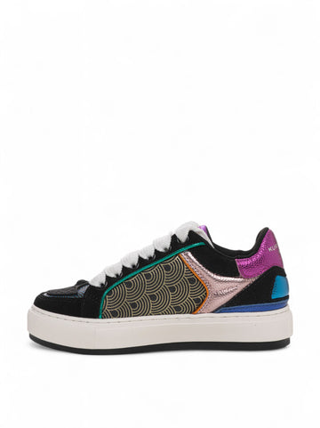 Sneakers Nos Nero-fucsia Kurt Geiger Donna