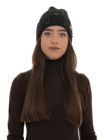 Cappellino in maglia Nero Liu Jo Donna