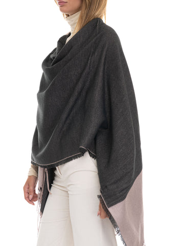 Poncho Nero Liu Jo Donna
