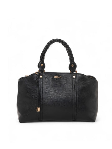 Borsa shopping Ecs m satchel Nero Liu Jo Donna
