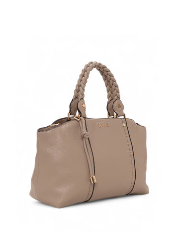 Borsa shopping Ecs m satchel Beige Liu Jo Donna