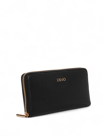 Portafoglio con zip Nero Liu Jo Donna