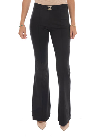 Liu Jo Women's Black Flared Trousers