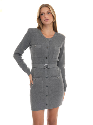 Liu Jo Women's Grey Sweatshirt Dress
