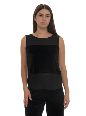 Top Nero Liu Jo Donna